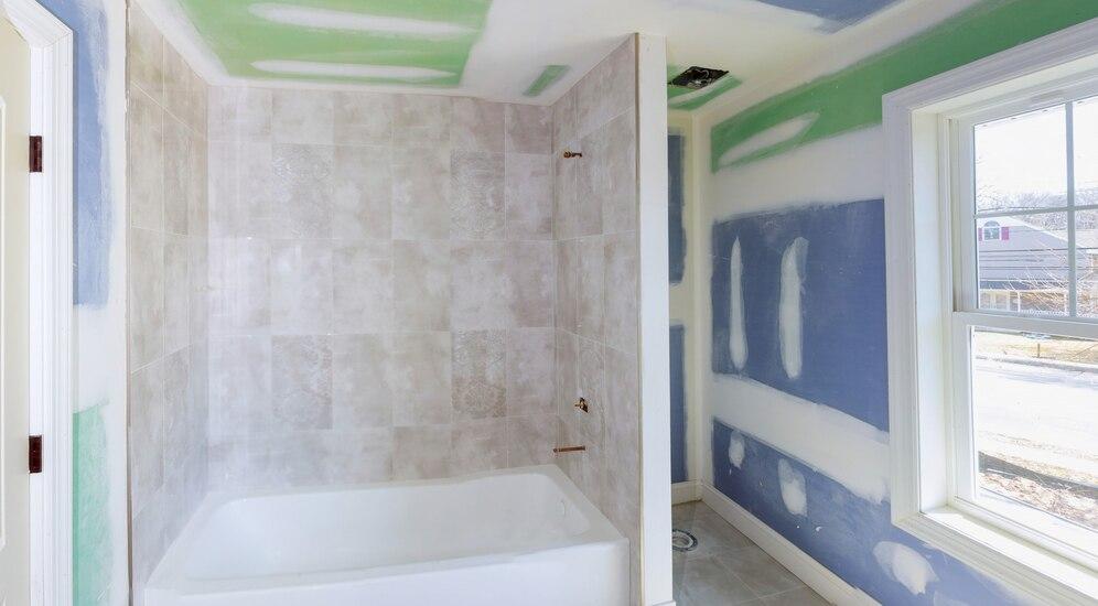 Gypsum board bathrooms